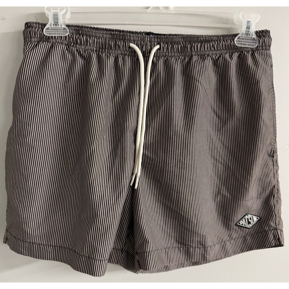 Pacsun Mens Striped Swim Trunks Shorts Size Medium